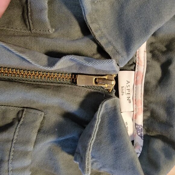 Aspen Kids Baby Girl Lightweight Sleeveless Jacket‎ Green Zip Up 18 Months - Picture 4 of 8